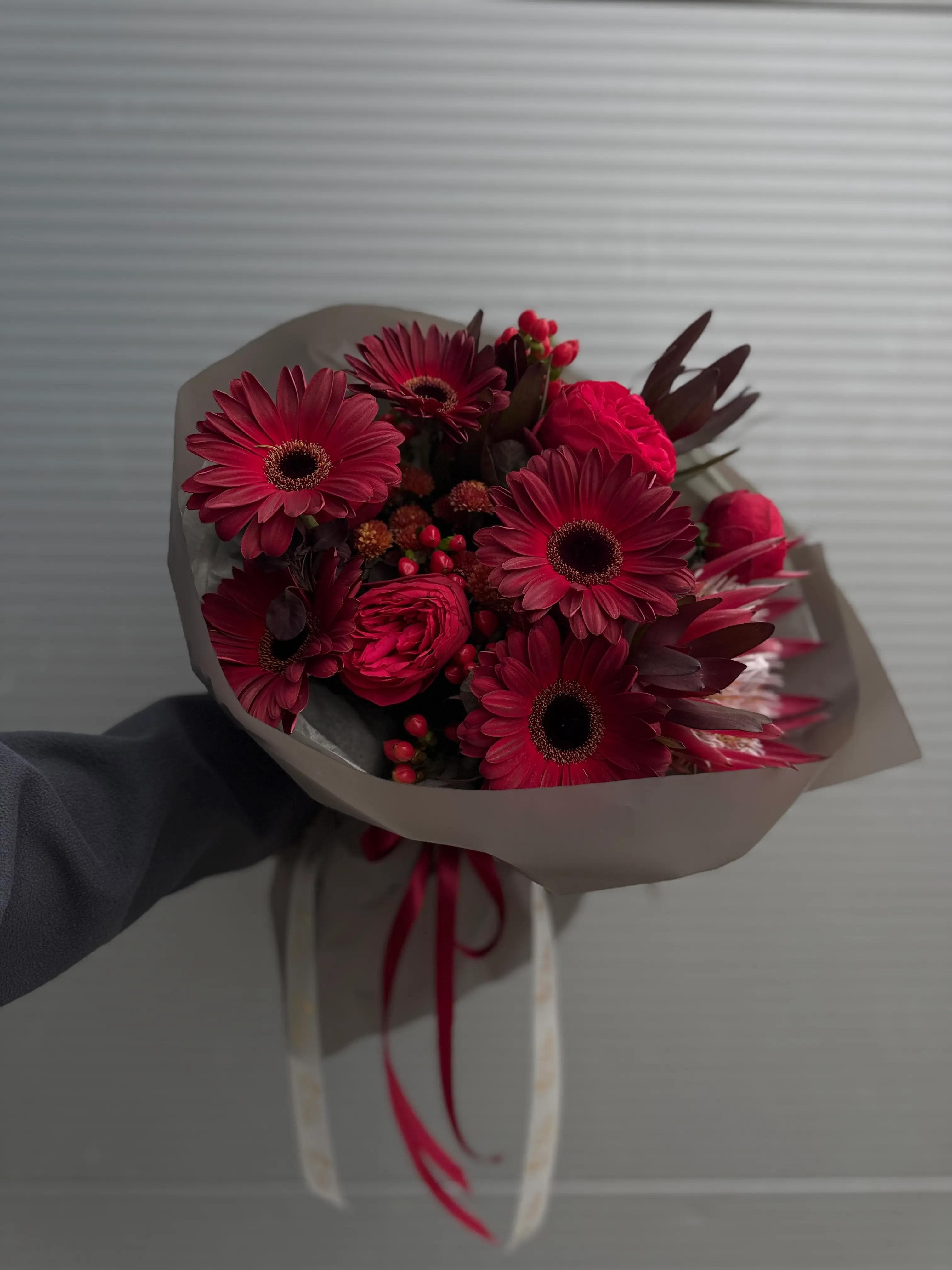 Букет «Серце у пелюстках» - зображення 1